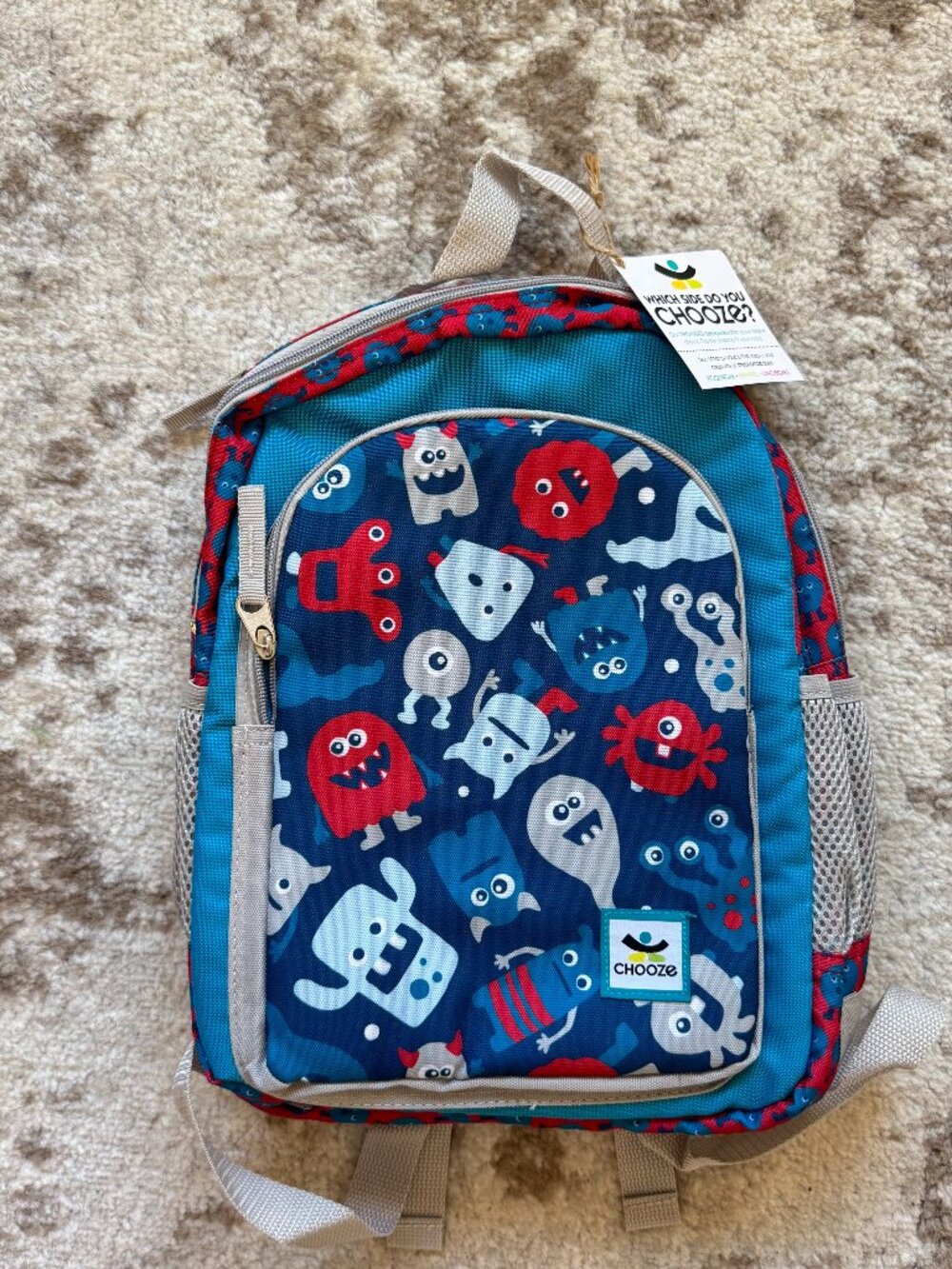 NWT Chooze Kids Backpack, Small, Boo Print